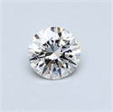 0.43 Carats, Round Diamond with Excellent Cut, I Color, SI2 Clarity and Certified by GIA