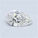 0.52 Carats, Pear Diamond with  Cut, G Color, SI1 Clarity and Certified by GIA