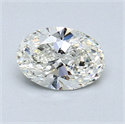 0.90 Carats, Oval Diamond with  Cut, H Color, VS2 Clarity and Certified by GIA