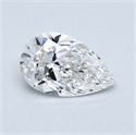 0.64 quilates, De pera Diamante , Color F, claridad SI2 y certificado por GIA