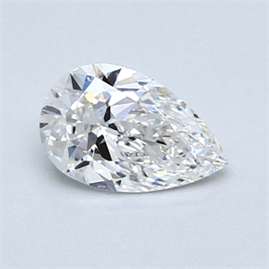 Picture of 0.64 Carats, Pear Diamond with  Cut, F Color, SI2 Clarity and Certified by GIA
