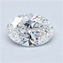 0.90 Carats, Oval Diamond with  Cut, E Color, SI2 Clarity and Certified by GIA