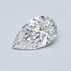 Picture of 0.41 Carats, Pear Diamond with  Cut, F Color, SI2 Clarity and Certified by GIA