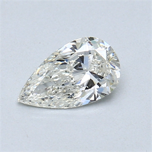 Picture of 0.42 Carats, Pear Diamond with  Cut, I Color, SI2 Clarity and Certified by GIA
