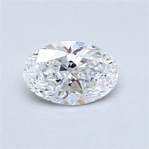 Picture of 0.53 Carats, Oval Diamond with  Cut, D Color, VS1 Clarity and Certified by GIA