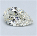 0.72 Carats, Pear Diamond with  Cut, J Color, VS1 Clarity and Certified by GIA
