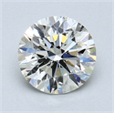 1.15 Carats, Round Diamond with Excellent Cut, J Color, I1 Clarity and Certified by GIA
