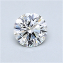 0.70 Carats, Round Diamond with Excellent Cut, F Color, I1 Clarity and Certified by GIA