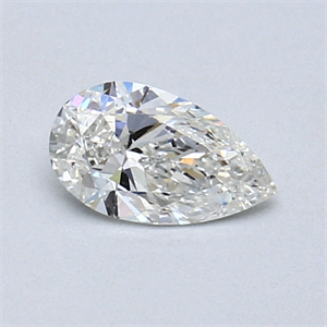 Foto 0.40 quilates, De pera Diamante , Color H, claridad SI1 y certificado por GIA de