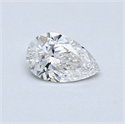 0.40 Carats, Pear Diamond with  Cut, F Color, SI1 Clarity and Certified by GIA