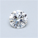0.50 Carats, Round Diamond with Excellent Cut, F Color, SI2 Clarity and Certified by GIA