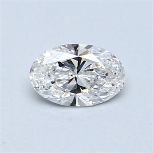 Picture of 0.47 Carats, Oval Diamond with  Cut, E Color, VS2 Clarity and Certified by GIA