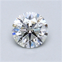 0.70 Carats, Round Diamond with Excellent Cut, E Color, I1 Clarity and Certified by GIA