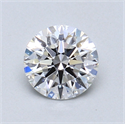 0.75 Carats, Round Diamond with Excellent Cut, E Color, SI1 Clarity and Certified by GIA