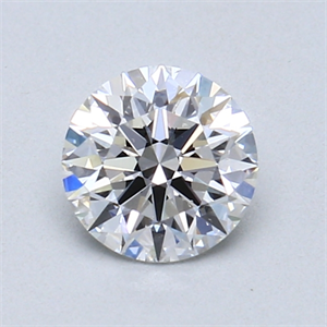 Picture of 0.75 Carats, Round Diamond with Excellent Cut, E Color, SI1 Clarity and Certified by GIA