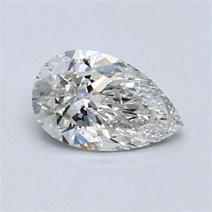 Picture of 0.53 Carats, Pear Diamond with  Cut, H Color, SI1 Clarity and Certified by GIA