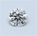 0.60 quilates, Redondo Diamante , Color I, claridad VS2 y certificado por GIA
