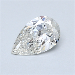 Picture of 0.58 Carats, Pear Diamond with  Cut, H Color, SI1 Clarity and Certified by GIA