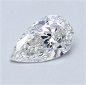 0.81 Carats, Pear Diamond with  Cut, E Color, SI1 Clarity and Certified by GIA