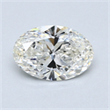 0.81 Carats, Oval Diamond with  Cut, H Color, VS2 Clarity and Certified by GIA