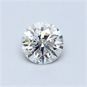 0.50 quilates, Redondo Diamante , Color I, claridad SI2 y certificado por GIA