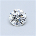 0.50 Carats, Round Diamond with Excellent Cut, G Color, SI2 Clarity and Certified by GIA