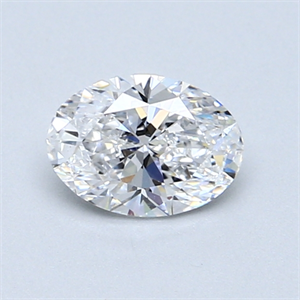 Picture of 0.70 Carats, Oval Diamond with  Cut, D Color, SI2 Clarity and Certified by GIA