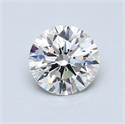 0.80 Carats, Round Diamond with Excellent Cut, H Color, SI1 Clarity and Certified by GIA