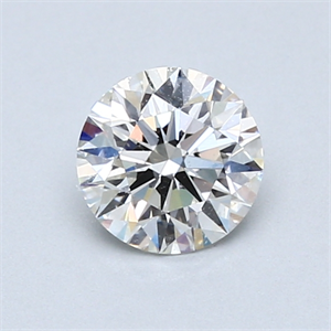 Picture of 0.80 Carats, Round Diamond with Excellent Cut, H Color, SI1 Clarity and Certified by GIA
