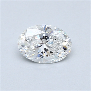 Picture of 0.50 Carats, Oval Diamond with  Cut, F Color, I1 Clarity and Certified by GIA