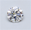 0.50 Carats, Round Diamond with Excellent Cut, G Color, SI1 Clarity and Certified by GIA