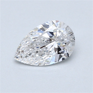 Picture of 0.60 Carats, Pear Diamond with  Cut, E Color, SI1 Clarity and Certified by GIA