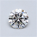 0.52 Carats, Round Diamond with Excellent Cut, G Color, SI1 Clarity and Certified by GIA