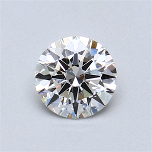 Picture of 0.52 Carats, Round Diamond with Excellent Cut, G Color, SI1 Clarity and Certified by GIA