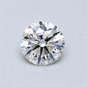 Picture of 0.45 Carats, Round Diamond with Excellent Cut, H Color, SI2 Clarity and Certified by GIA