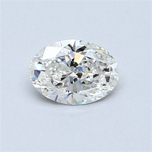 Picture of 0.50 Carats, Oval Diamond with  Cut, G Color, SI2 Clarity and Certified by GIA