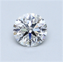 0.72 Carats, Round Diamond with Excellent Cut, D Color, I1 Clarity and Certified by GIA