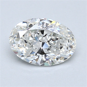 Picture of 1.01 Carats, Oval Diamond with  Cut, H Color, SI2 Clarity and Certified by GIA