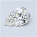 0.70 Carats, Pear Diamond with  Cut, I Color, SI1 Clarity and Certified by GIA