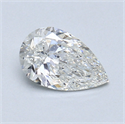 0.60 Carats, Pear Diamond with  Cut, G Color, SI1 Clarity and Certified by GIA