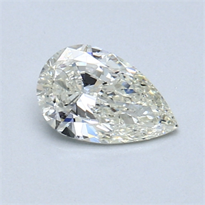 Picture of 0.50 Carats, Pear Diamond with  Cut, J Color, SI1 Clarity and Certified by GIA