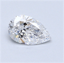 0.61 Carats, Pear Diamond with  Cut, D Color, VS2 Clarity and Certified by GIA
