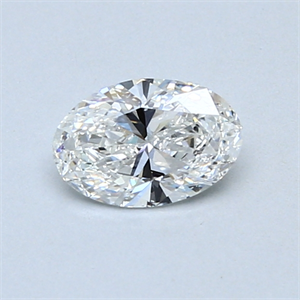 Picture of 0.50 Carats, Oval Diamond with  Cut, E Color, SI1 Clarity and Certified by GIA