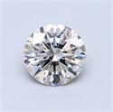 0.73 Carats, Round Diamond with Excellent Cut, H Color, SI1 Clarity and Certified by GIA