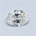 0.43 Carats, Oval Diamond with  Cut, F Color, VS2 Clarity and Certified by GIA