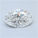 0.80 quilates, Ovalado Diamante , Color E, claridad SI1 y certificado por GIA