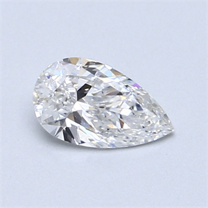 Picture of 0.50 Carats, Pear Diamond with  Cut, E Color, SI1 Clarity and Certified by GIA