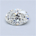0.52 Carats, Oval Diamond with  Cut, H Color, VS2 Clarity and Certified by GIA