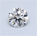 0.71 Carats, Round Diamond with Excellent Cut, E Color, SI1 Clarity and Certified by GIA