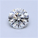 0.72 Carats, Round Diamond with Excellent Cut, I Color, I1 Clarity and Certified by GIA